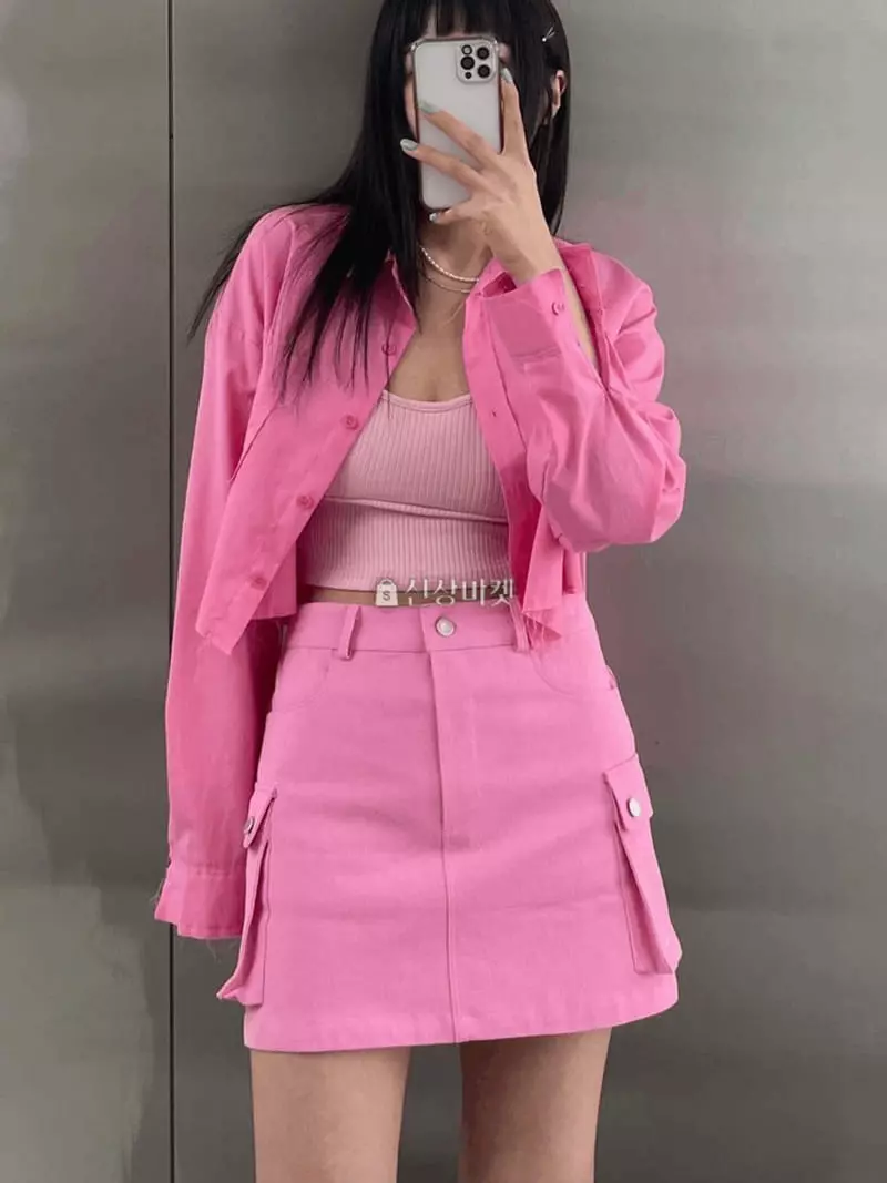 Lovemoment - Korean Women Fashion - #momslook - Deggi Crop Shirt - 4
