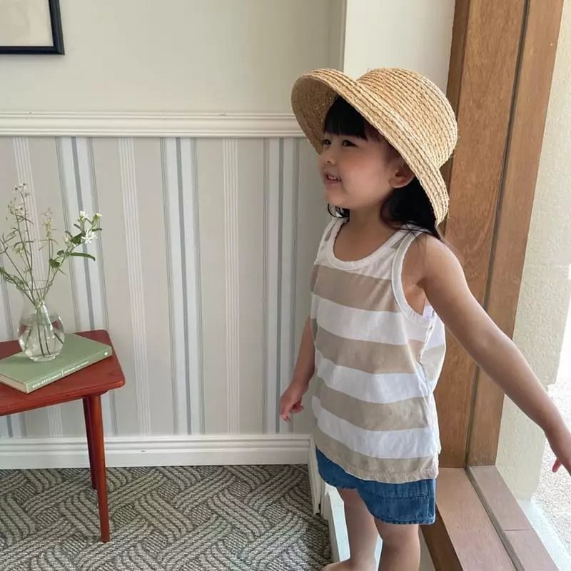 Lovin - Korean Children Fashion - #designkidswear - Marine Stripes Sleeveless - 8