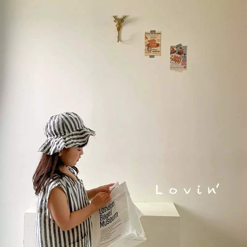 Lovin - Korean Children Fashion - #discoveringself - Western Stripes Jumpsuit - 12
