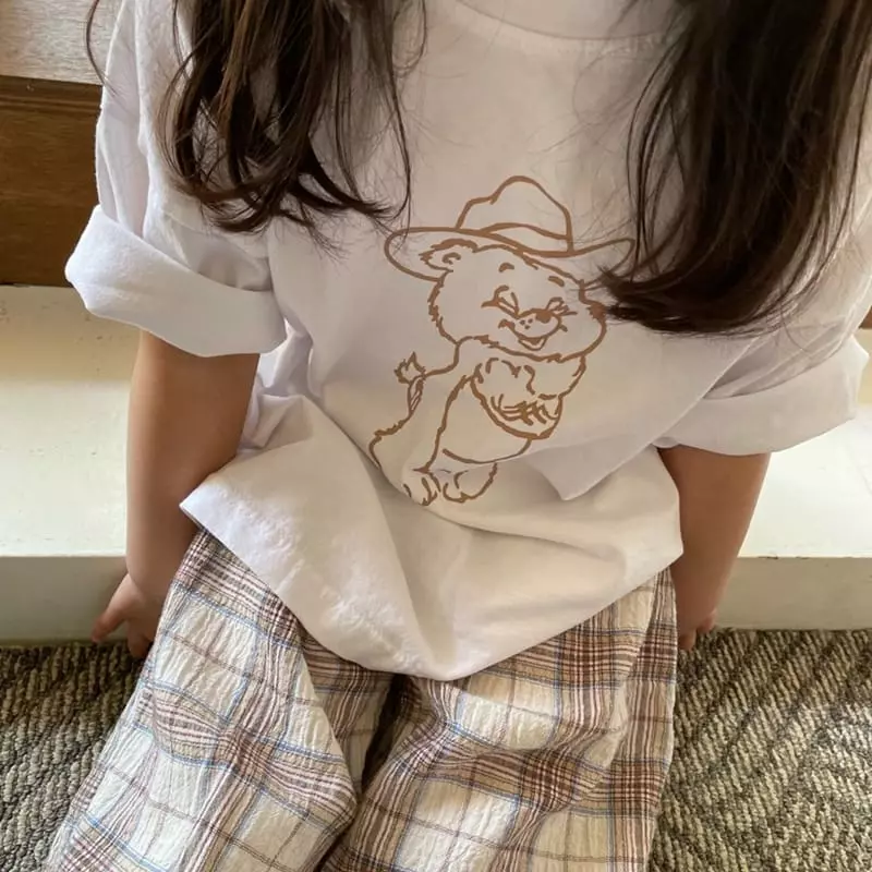 Lovin - Korean Children Fashion - #kidsshorts - Cow Bear Tee - 8