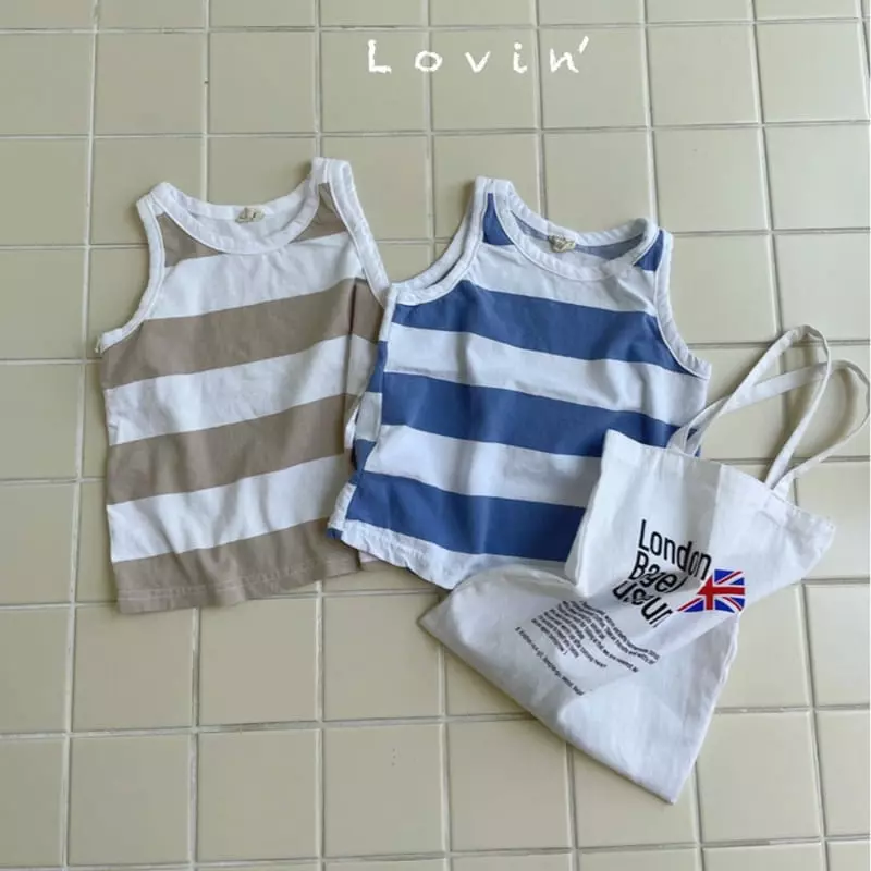 Lovin - Korean Children Fashion - #prettylittlegirls - Marine Stripes Sleeveless - 2