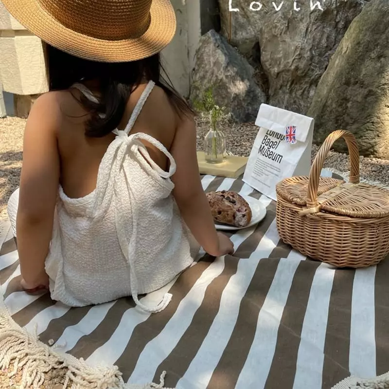 Lovin - Korean Children Fashion - #todddlerfashion - String Jumpsuit - 5