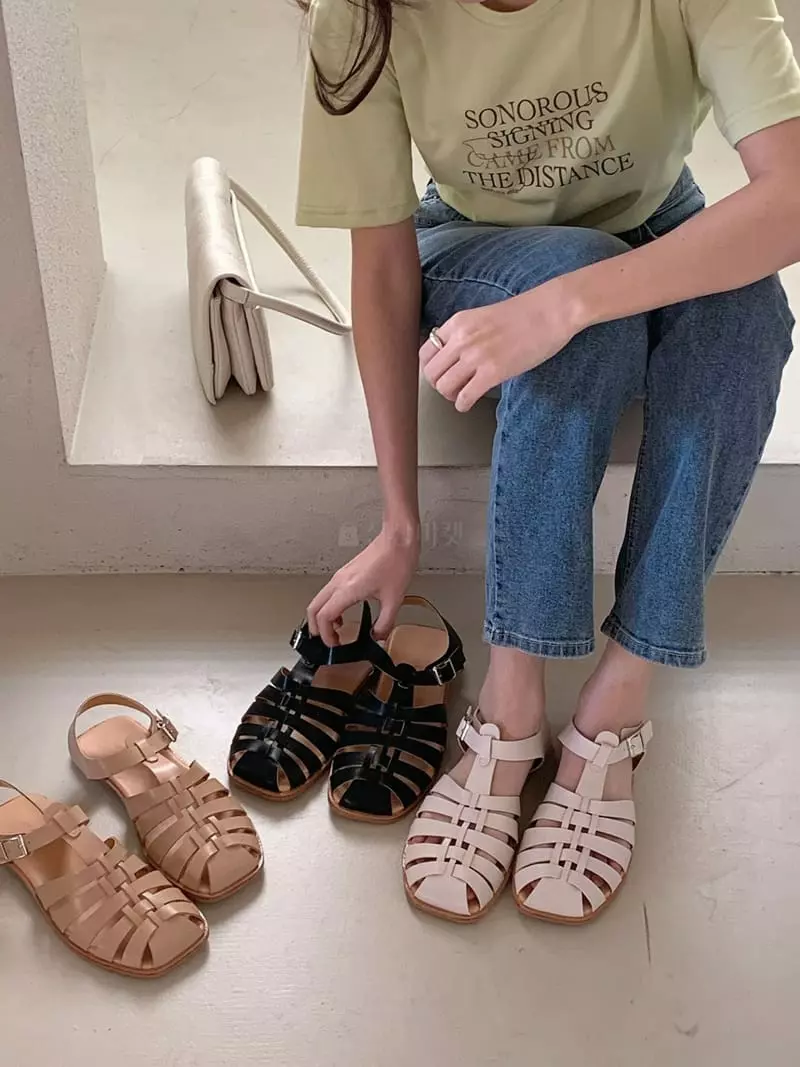 Lowkun - Korean Women Fashion - #thelittlethings - Y0100 Puzzle Sandals - 4