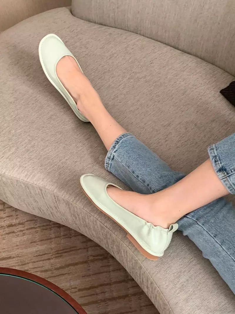 Lowkun - Korean Women Fashion - #momslook - Y0099 Flats - 3