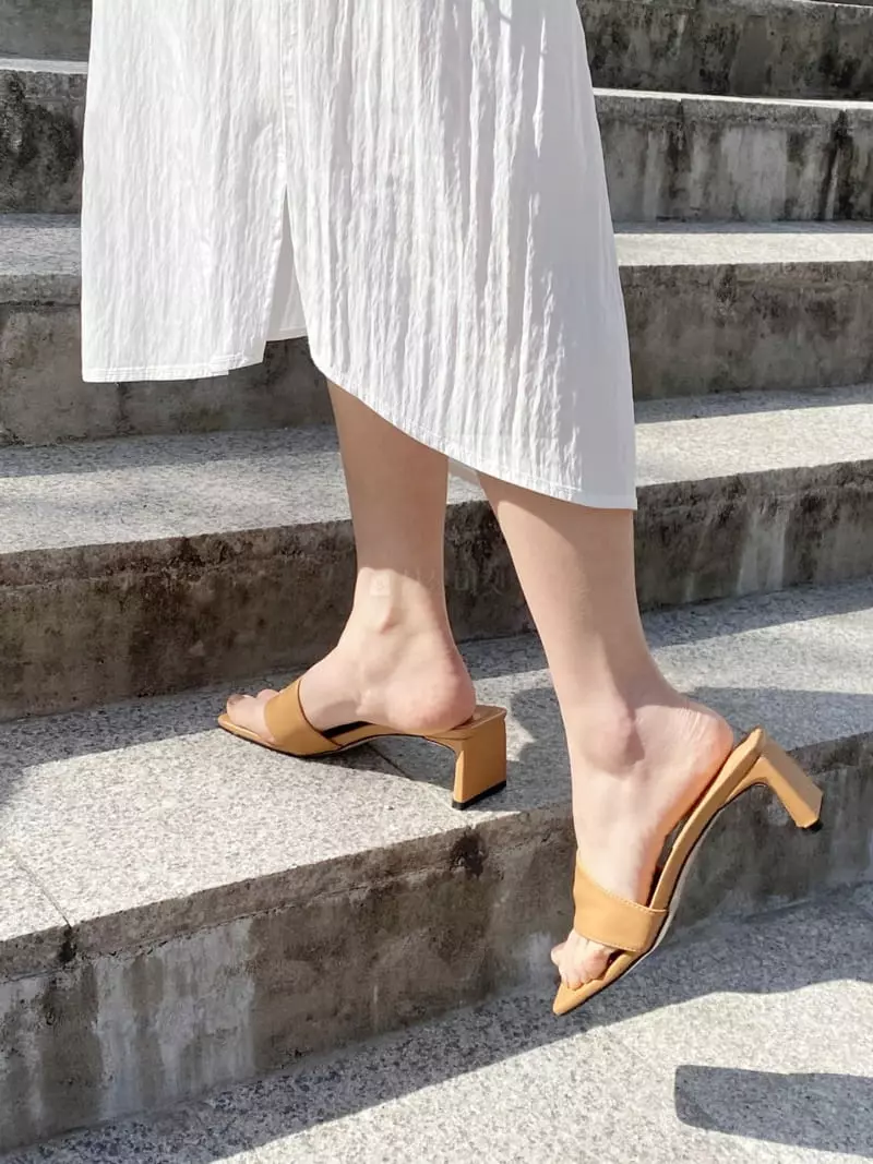 Lowkun - Korean Women Fashion - #momslook - Y0038 Flip-Flops Heel - 2