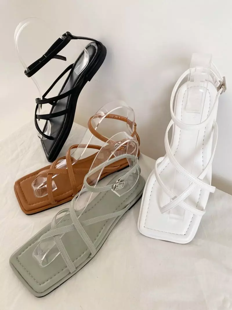 Lowkun - Korean Women Fashion - #womensfashion - Y0030 Stitch Sandals - 4