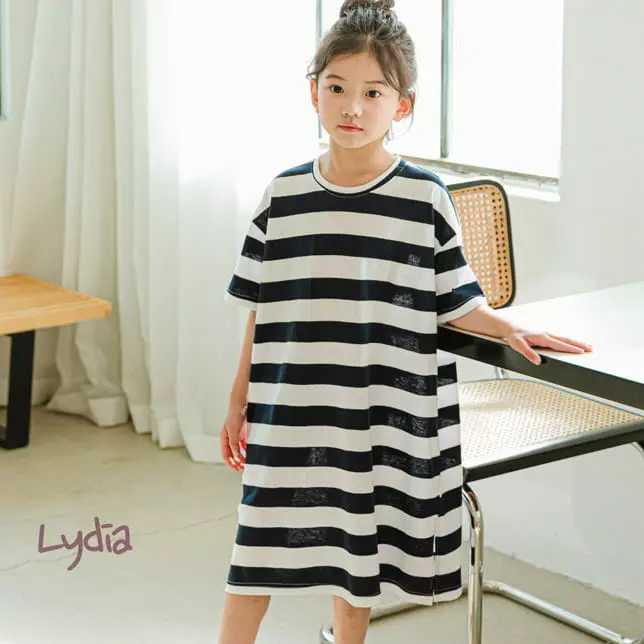 Lydia - Korean Children Fashion - #designkidswear - Stripes One-piece