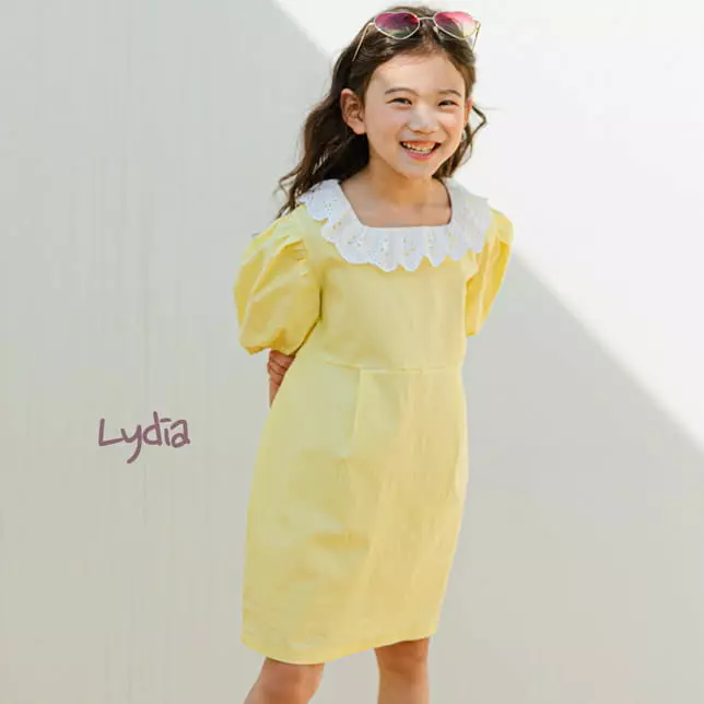 Lydia - Korean Children Fashion - #discoveringself - Princess Lace Collar One-piece