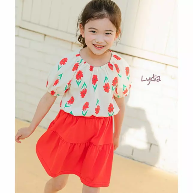 Lydia - Korean Children Fashion - #toddlerclothing - Merry Flower Skirt Shorts