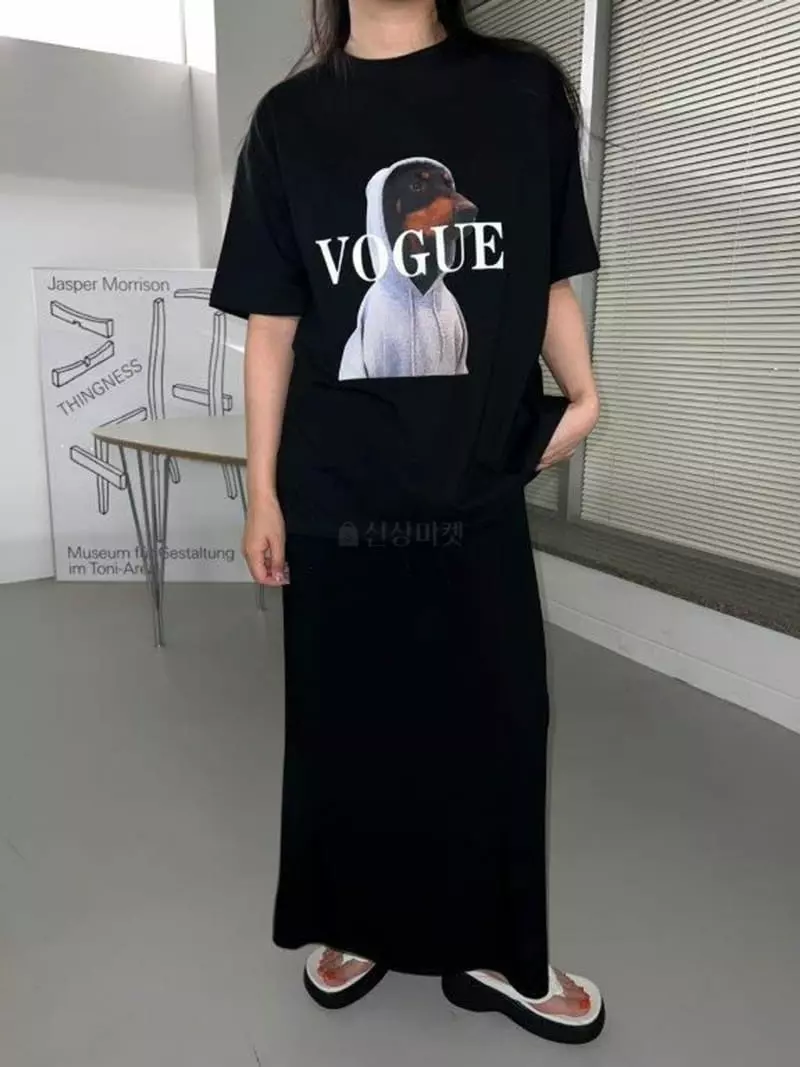 Maint - Korean Women Fashion - #momslook - Vogue Tee - 3