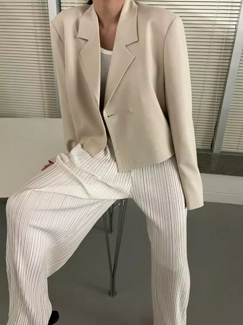Maint - Korean Women Fashion - #momslook - Domino Pleats Pants - 4