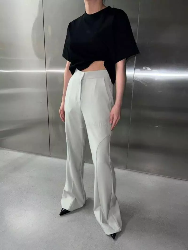 Maint - Korean Women Fashion - #vintagekidsstyle - Luna Crop Tee - 4