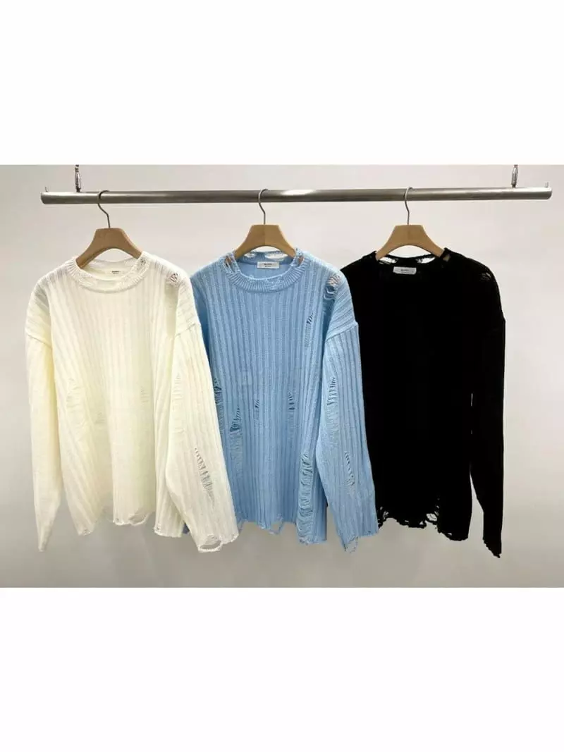 Maint - Korean Women Fashion - #restrostyle - Vintage Knit - 3