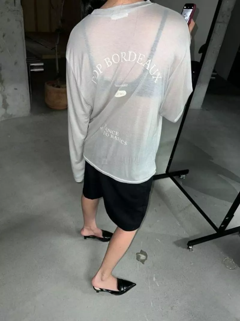 Maint - Korean Women Fashion - #romanticstyle - Bodoro Tee  - 3
