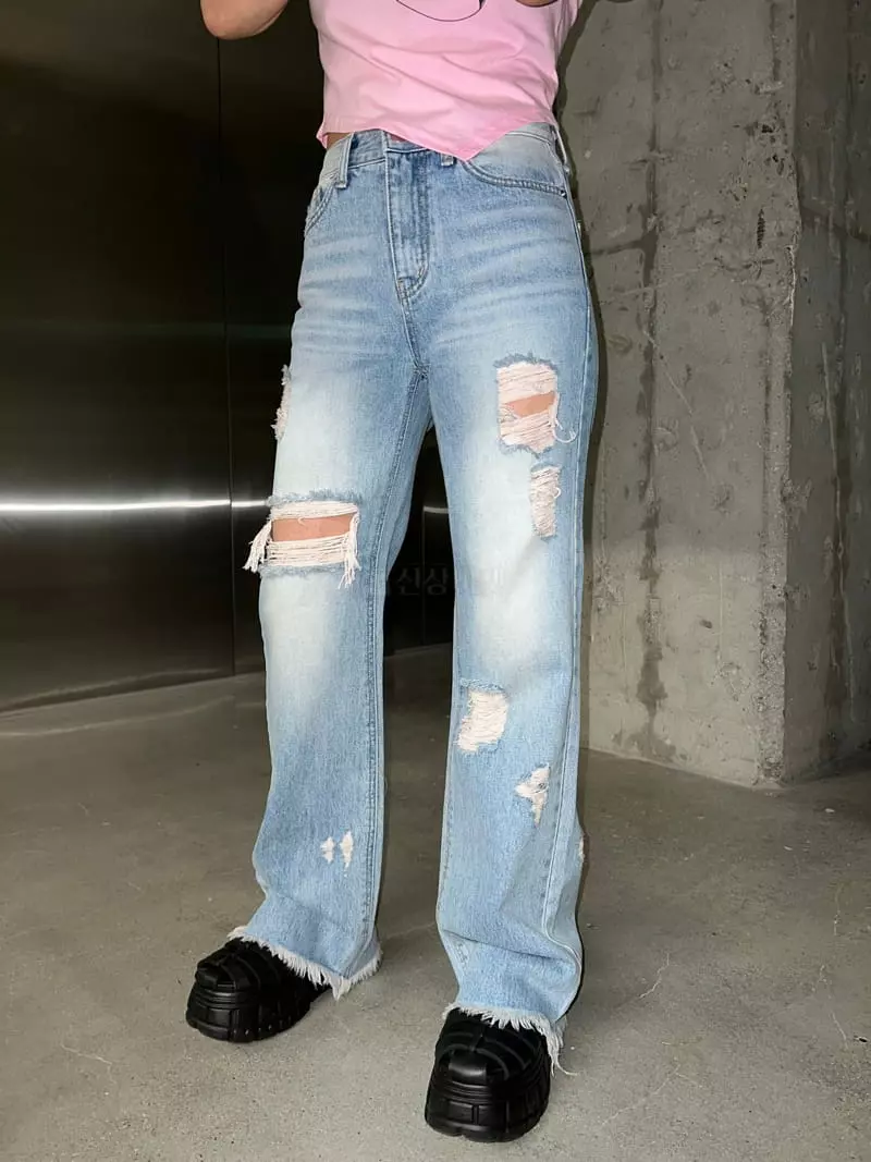 Maint - Korean Women Fashion - #womensfashion - 2206 Row Waist Pants