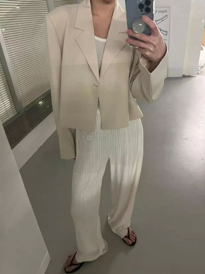 Maint - Korean Women Fashion - #womensfashion - Domino Pleats Pants - 2