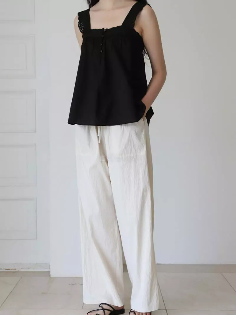 Majdan - Korean Women Fashion - #momslook - Anna Lace Sleeveless