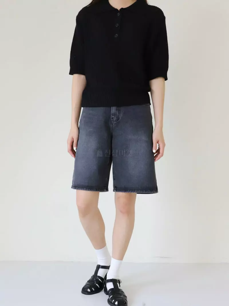 Majdan - Korean Women Fashion - #momslook - 5 Denim Shorts - 2