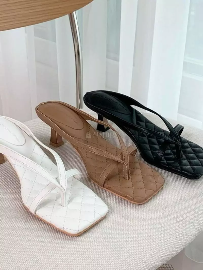 Mario - Korean Women Fashion - #momslook - 5013 Square Flip-Flops - 3