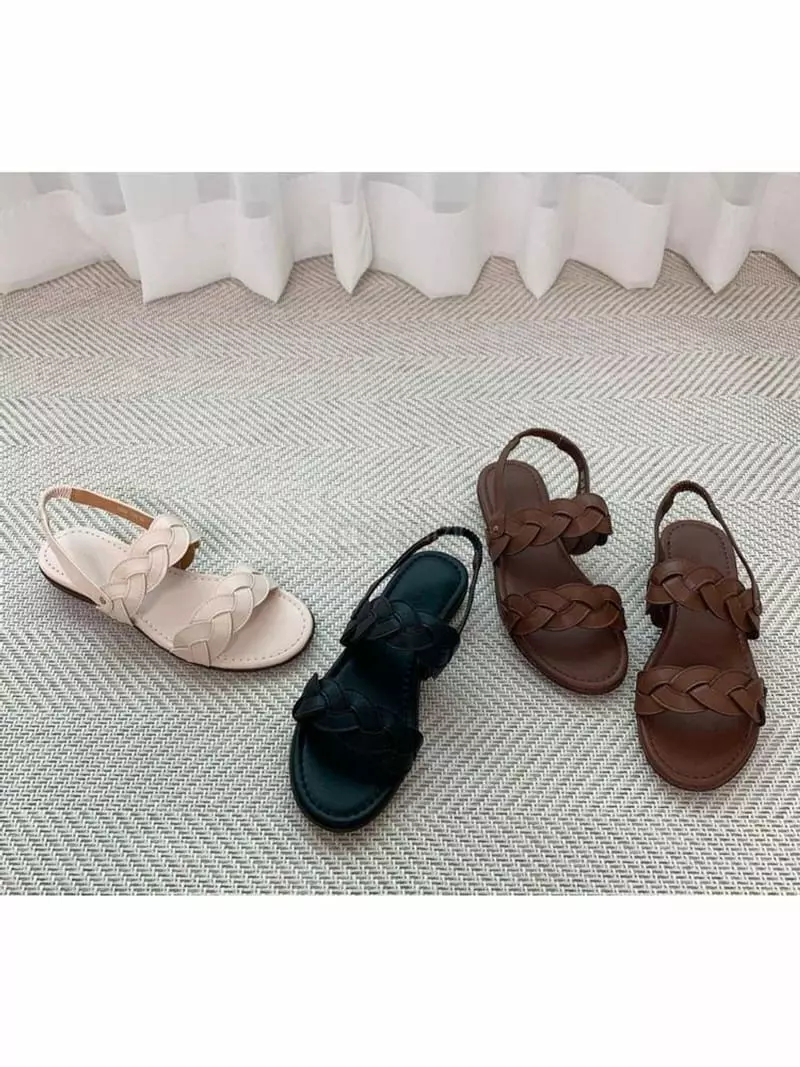 Mario - Korean Women Fashion - #momslook - 0037 Twist Sling Back Shoes