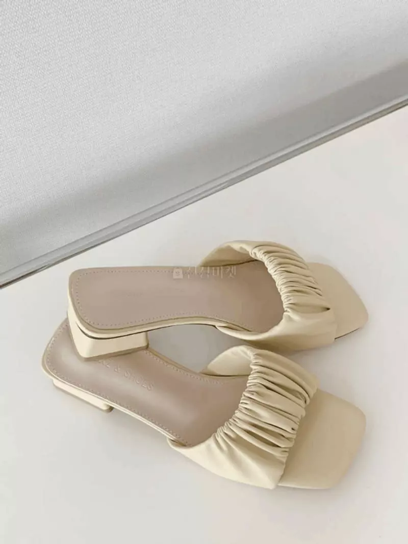 Mario - Korean Women Fashion - #momslook - A76 Wooah Shirring Sandals - 2