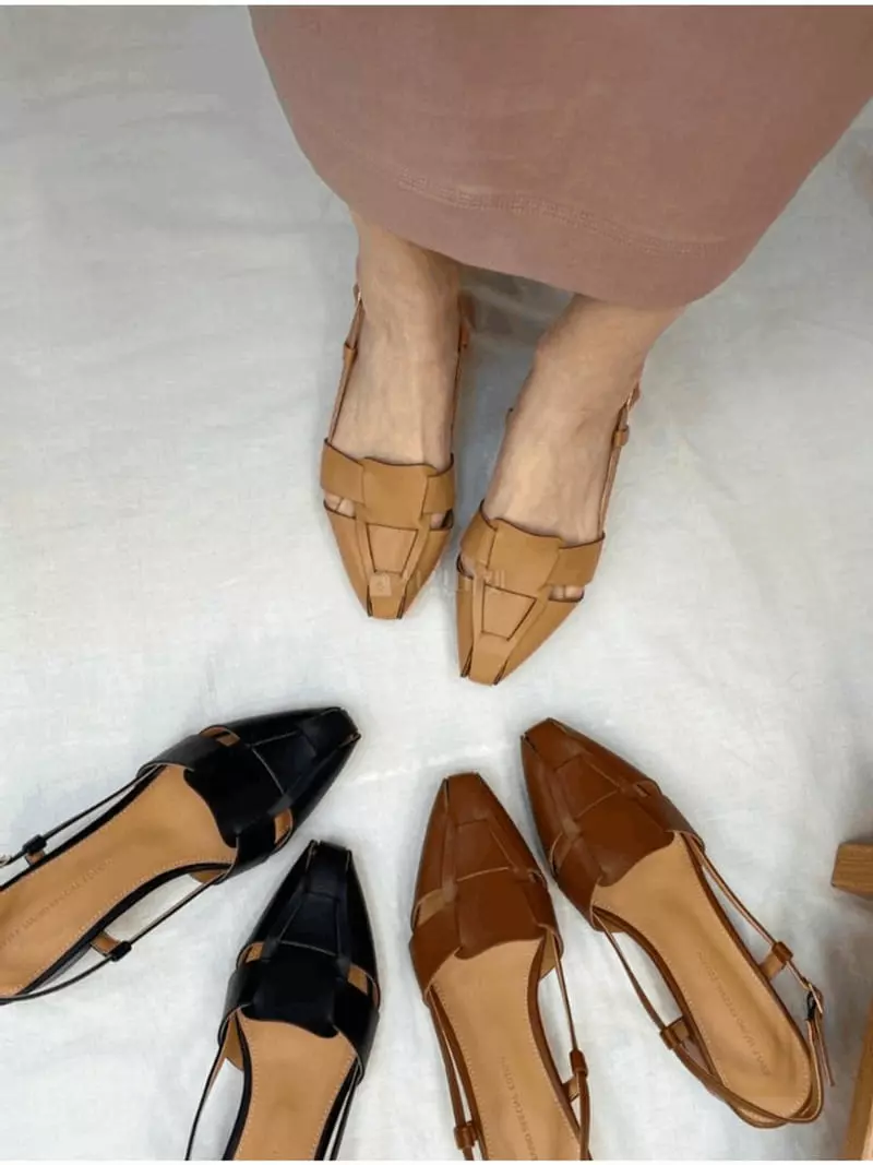 Mario - Korean Women Fashion - #restrostyle - 5091 Daily Sling Back Shoes - 2