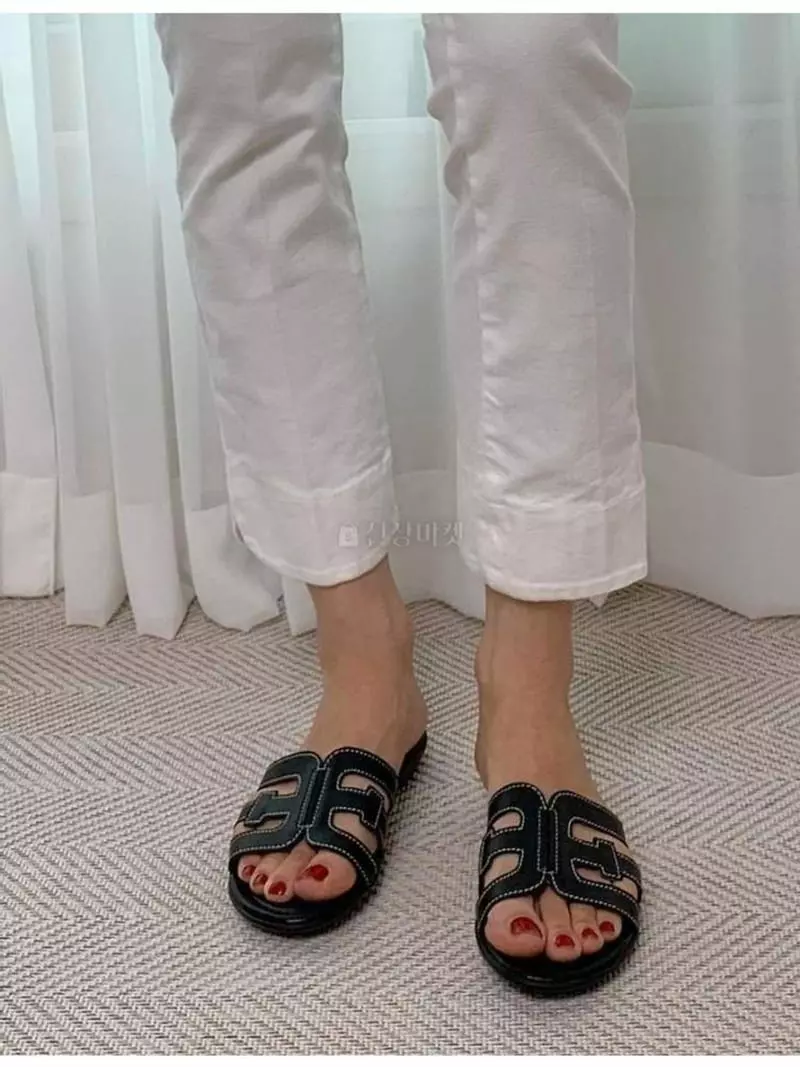 Mario - Korean Women Fashion - #shopsmall - 5106 Stitch Daily Slippers - 4
