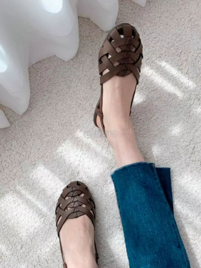 Mario - Korean Women Fashion - #vintageinspired - 5083 Circle Sandals - 3