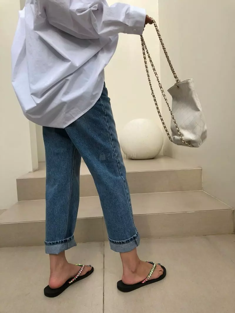 Matilda - Korean Women Fashion - #momslook - Mid Lize Jeans - 3