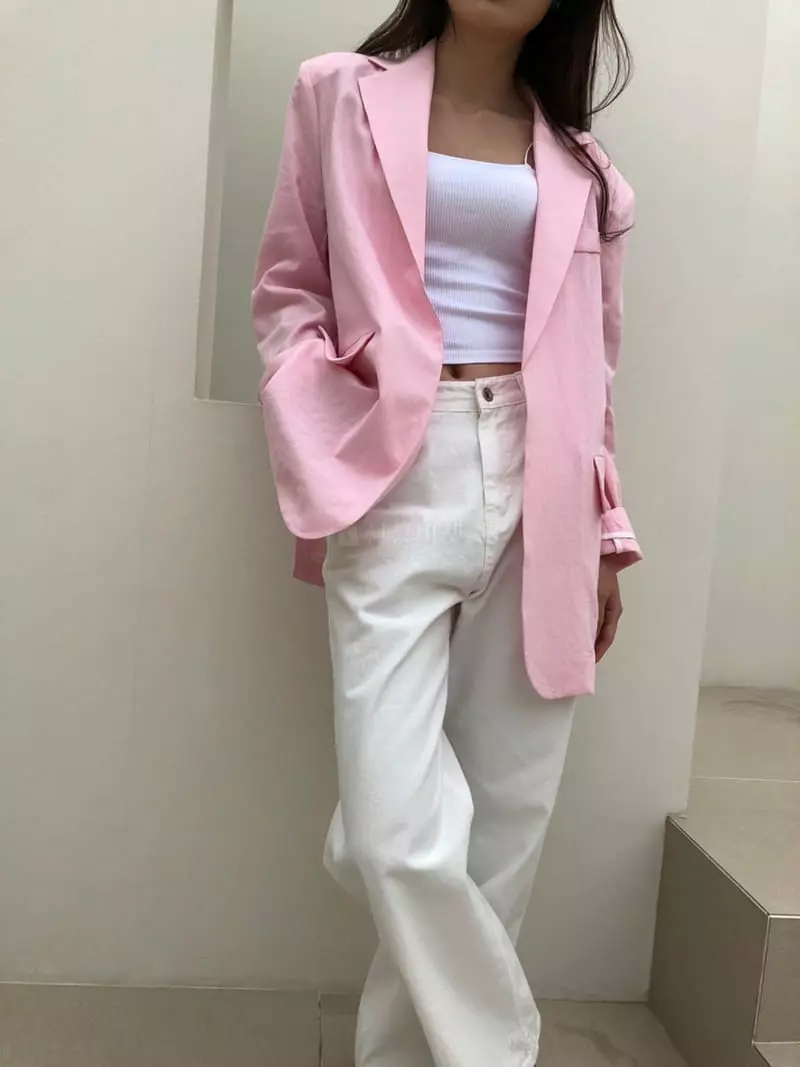 Matilda - Korean Women Fashion - #momslook - Linen Jacket