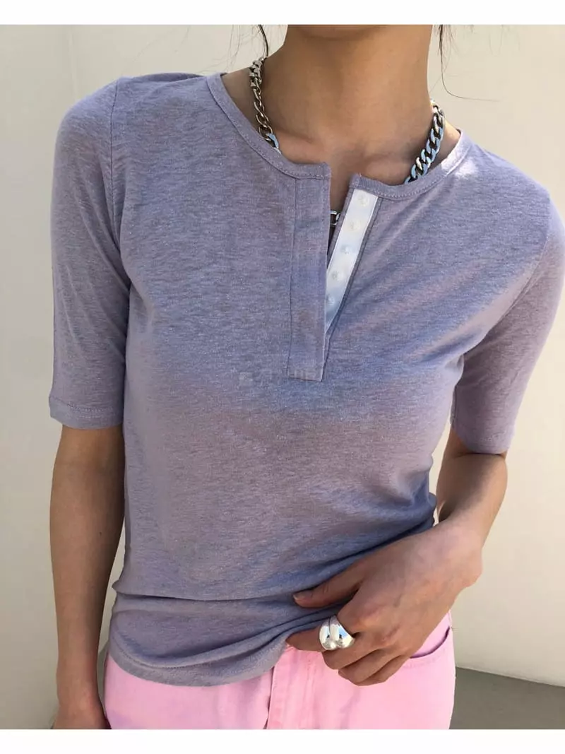 Matilda - Korean Women Fashion - #momslook - Danjjak Tee - 3