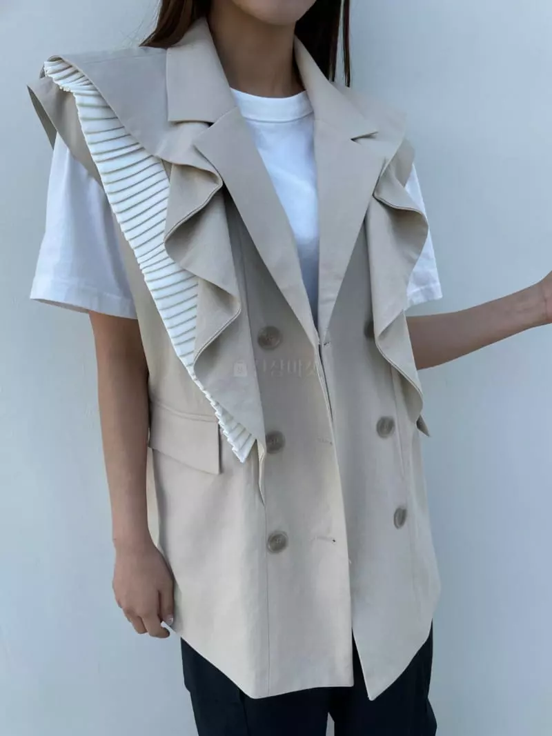 Matilda - Korean Women Fashion - #momslook - Frill Vset - 2