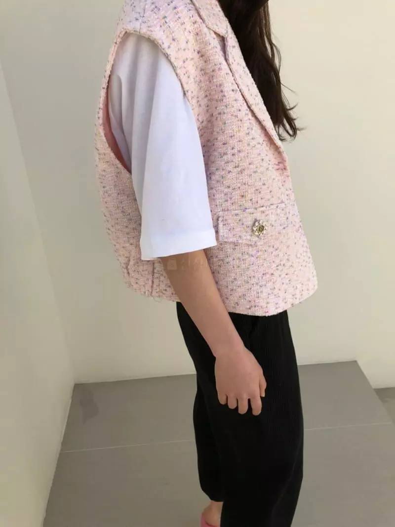 Matilda - Korean Women Fashion - #momslook - Twid Vest - 2