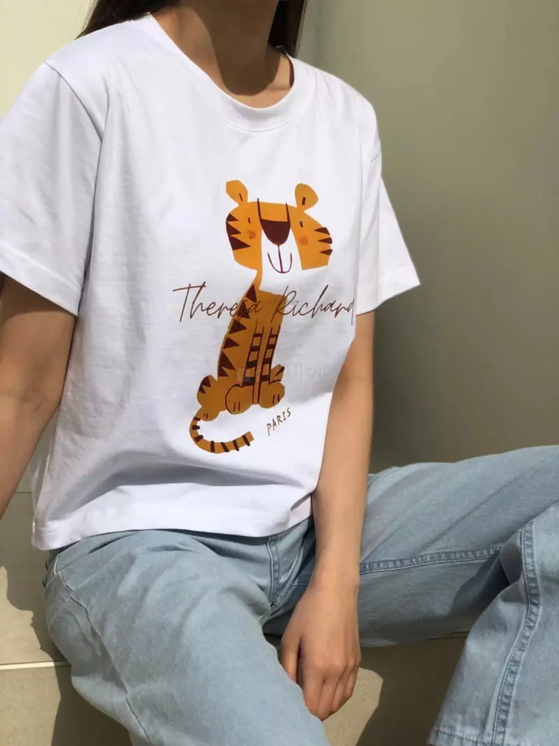 Matilda - Korean Women Fashion - #womensfashion - Tiger Tee - 4