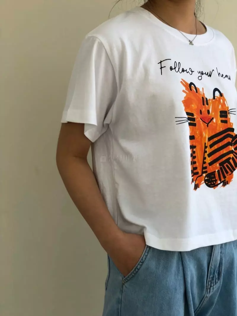 Matilda - Korean Women Fashion - #momslook - Cuty Tiger Tee