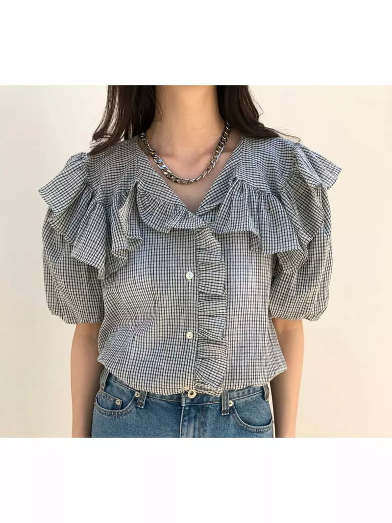 Matilda - Korean Women Fashion - #momslook - Choco Blouse