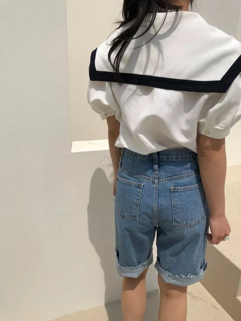 Matilda - Korean Women Fashion - #momslook - Sailor Blouse