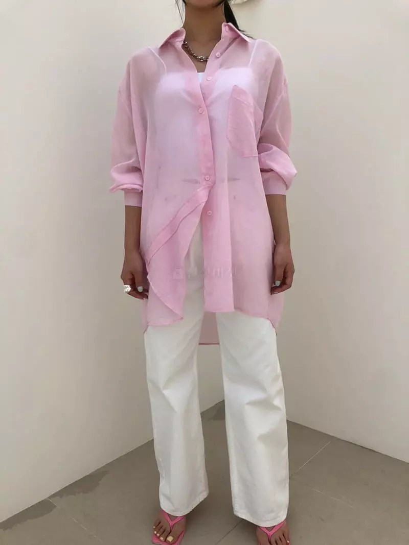 Matilda - Korean Women Fashion - #momslook - Silhouette Shirt - 3