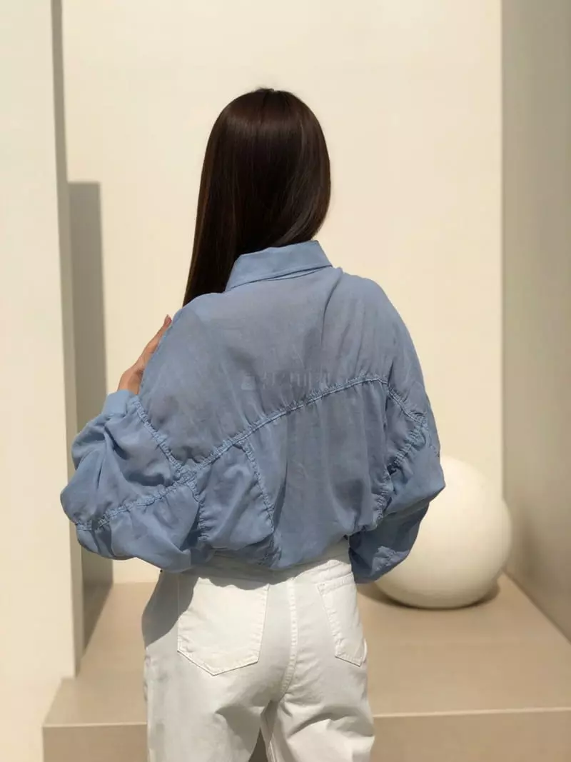 Matilda - Korean Women Fashion - #momslook - Shirring Shirt - 3