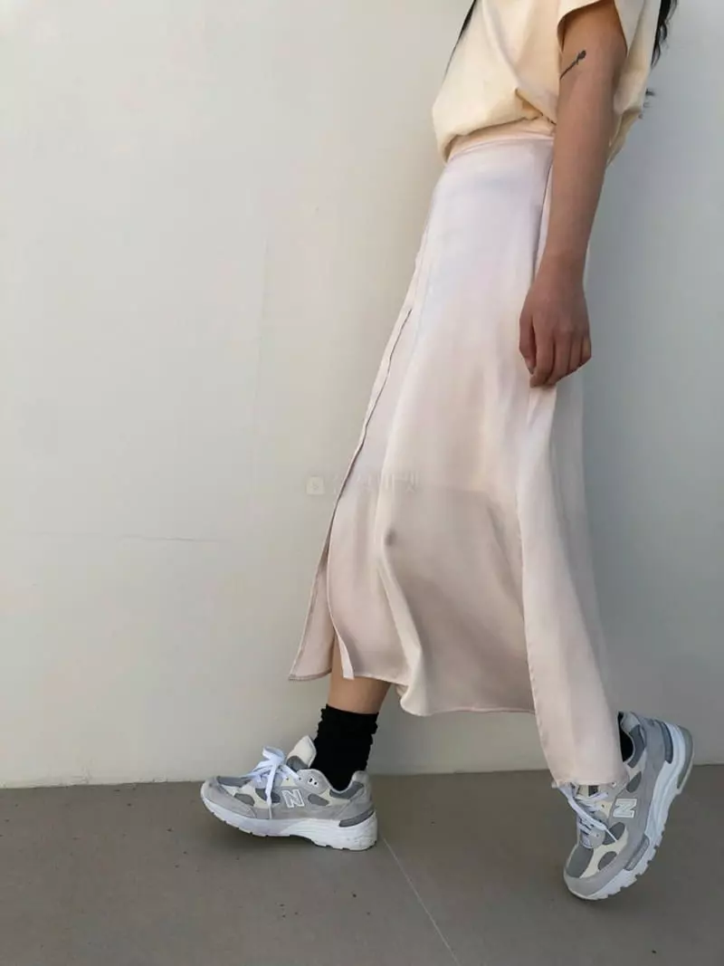 Matilda - Korean Women Fashion - #pursuepretty - Shatin Skirt - 3