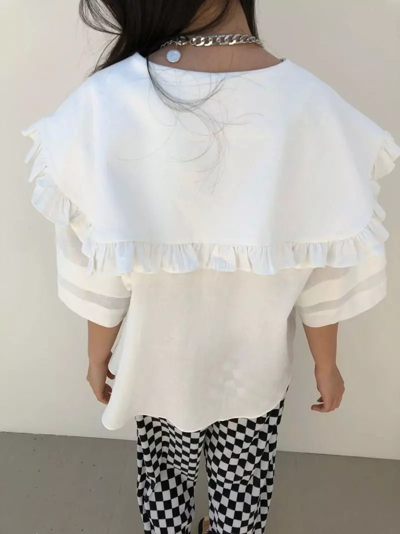 Matilda - Korean Women Fashion - #restrostyle - Ade Puff Blouse
