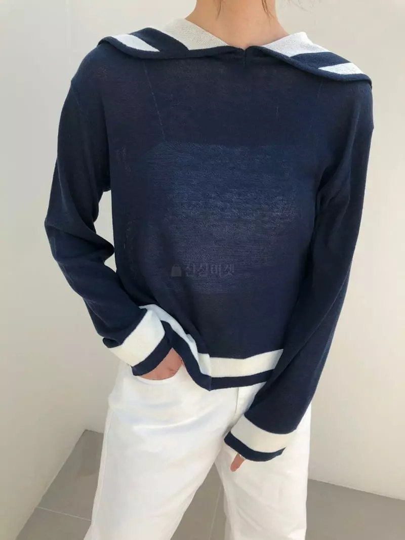 Matilda - Korean Women Fashion - #vintageinspired - Sailot Knit - 2