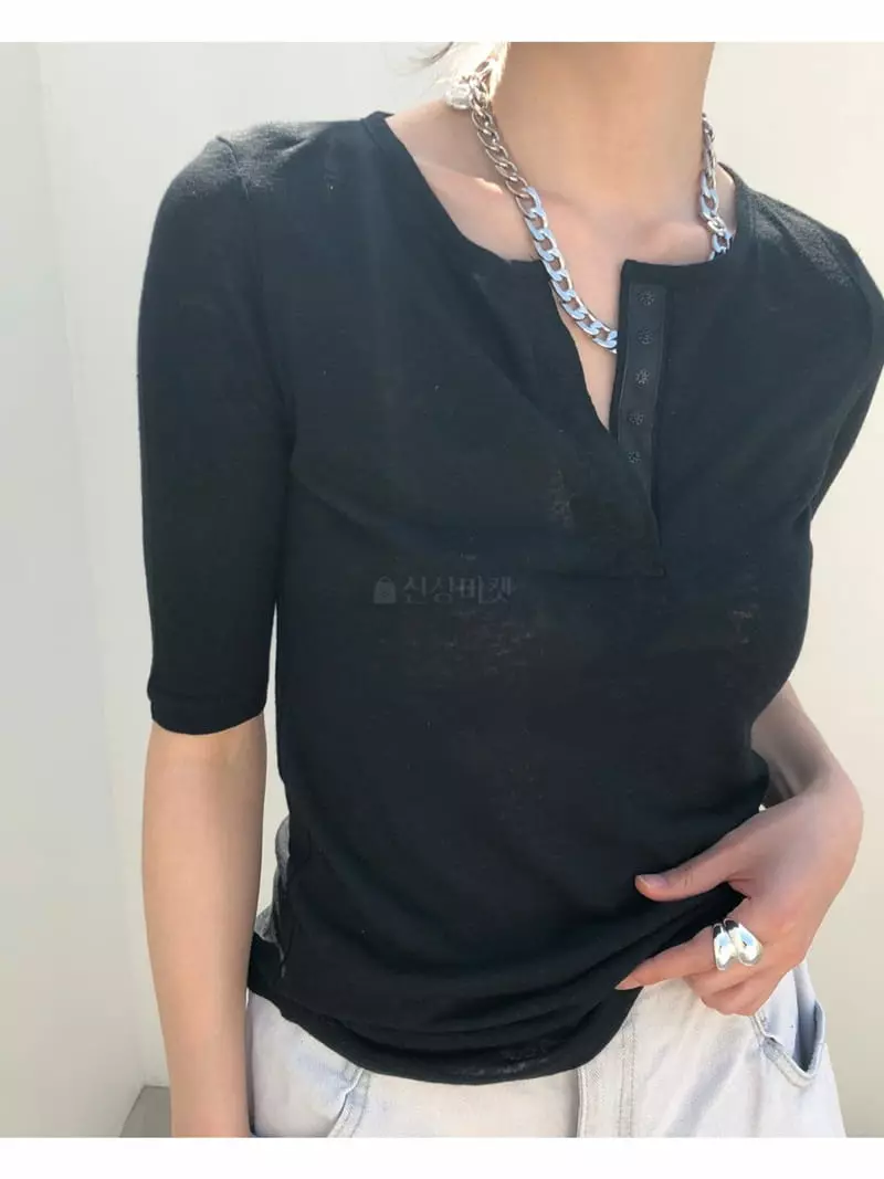 Matilda - Korean Women Fashion - #momslook - Danjjak Tee - 4