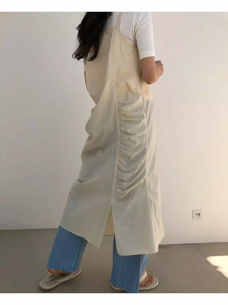 Matilda - Korean Women Fashion - #womensfashion - String Shirring One-piece - 2