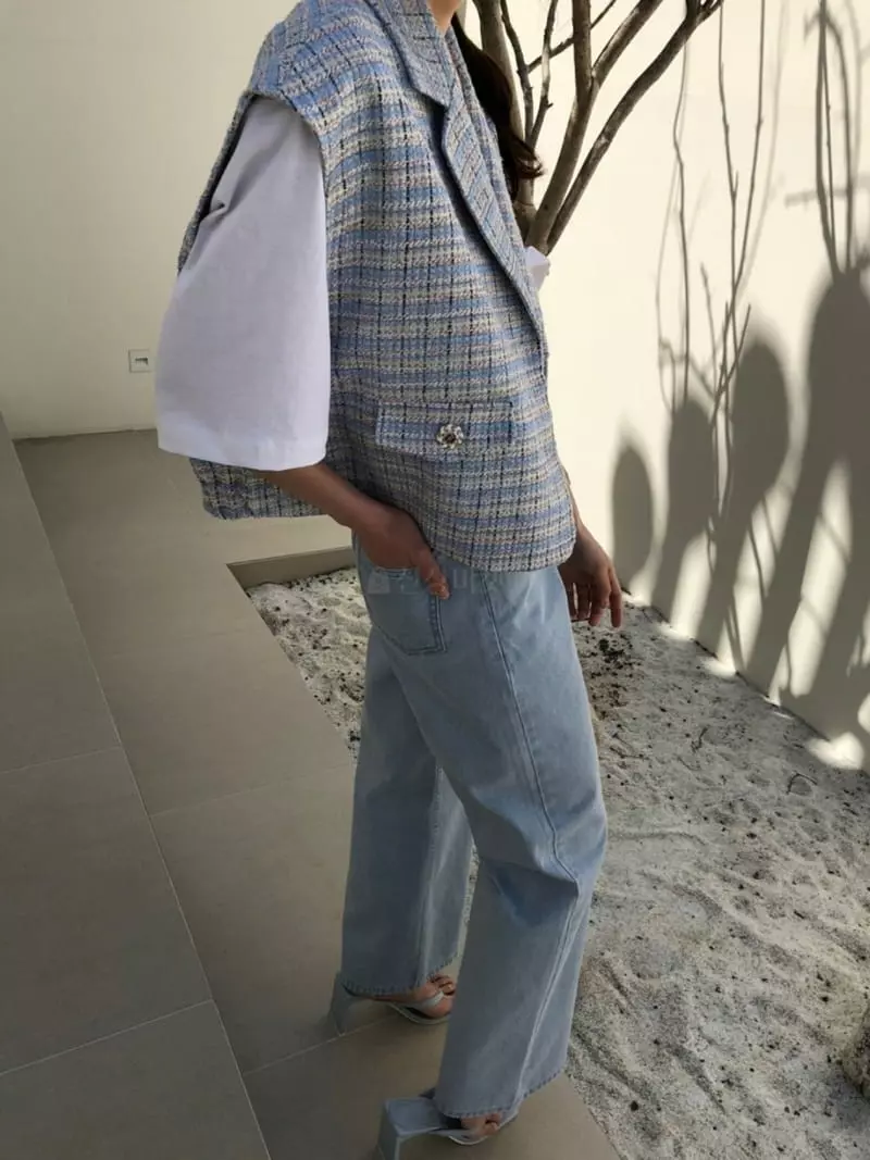 Matilda - Korean Women Fashion - #womensfashion - Twid Vest - 3