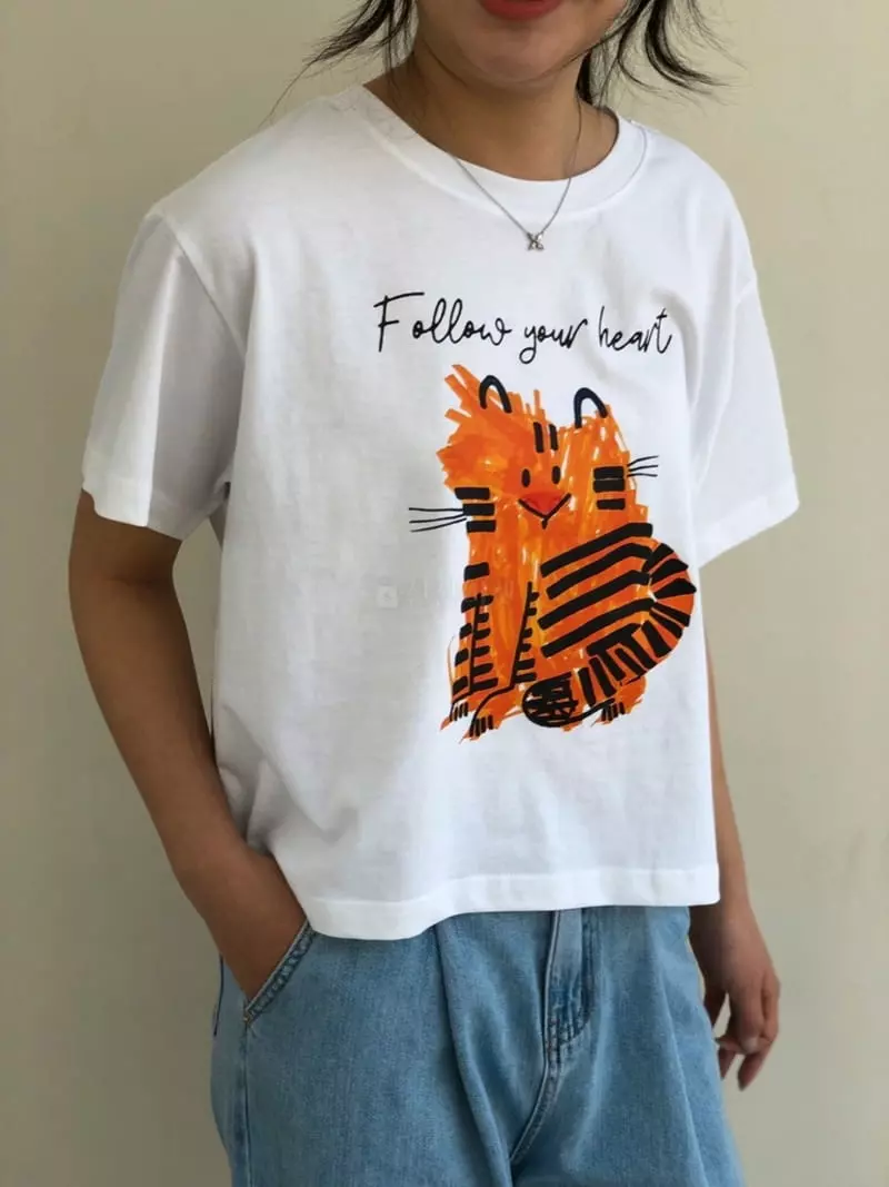 Matilda - Korean Women Fashion - #womensfashion - Cuty Tiger Tee - 2