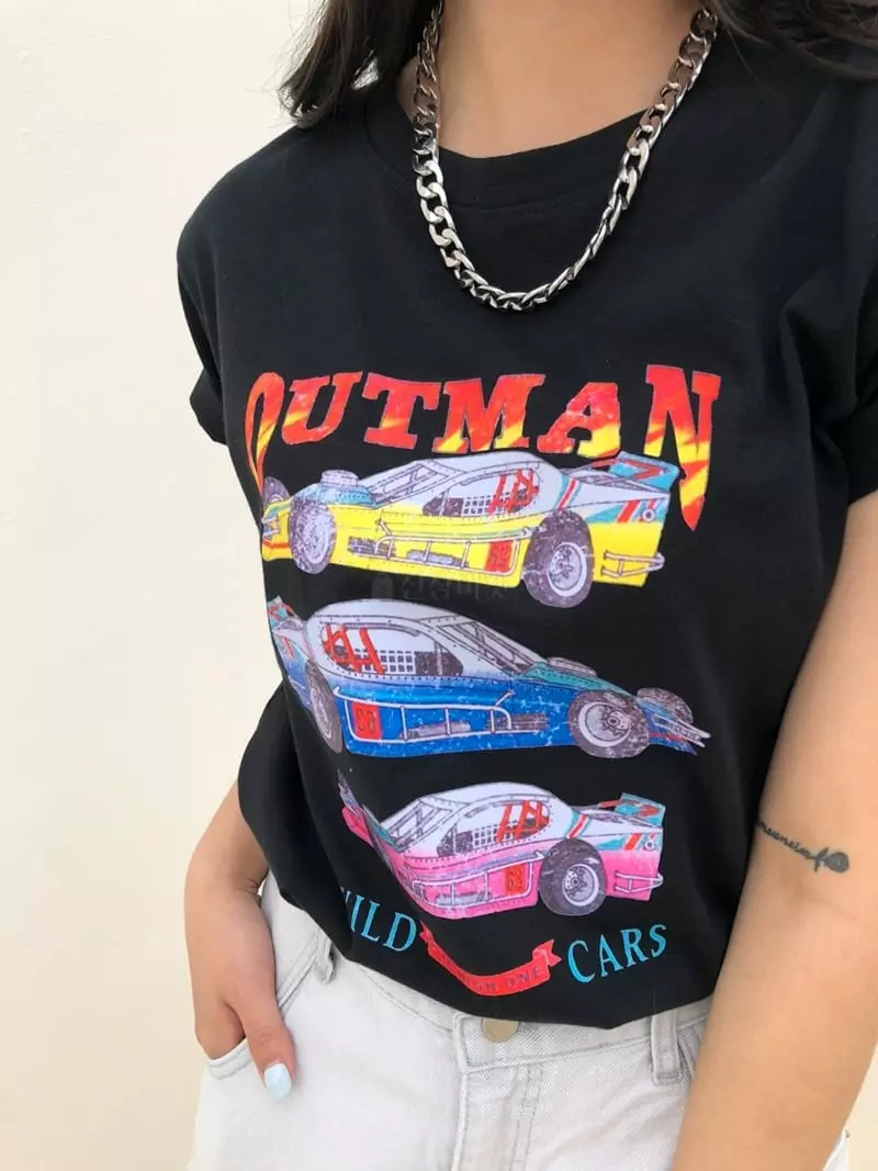 Matilda - Korean Women Fashion - #womensfashion - Car Tee