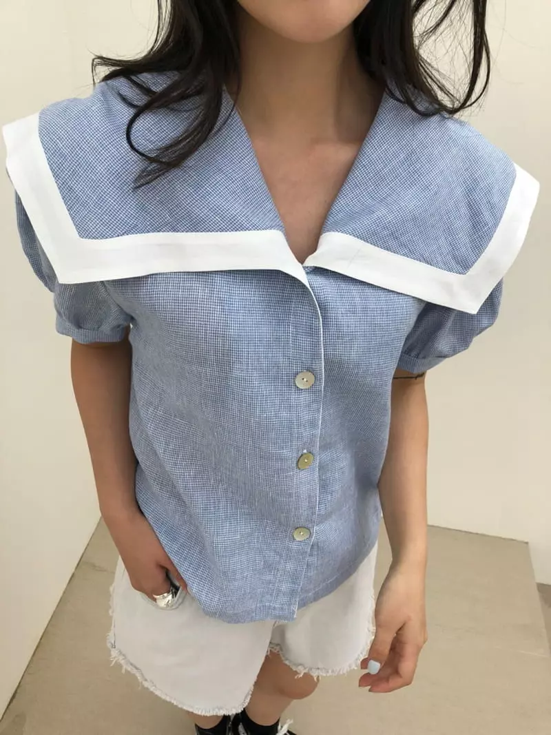 Matilda - Korean Women Fashion - #momslook - Sailor Blouse - 4