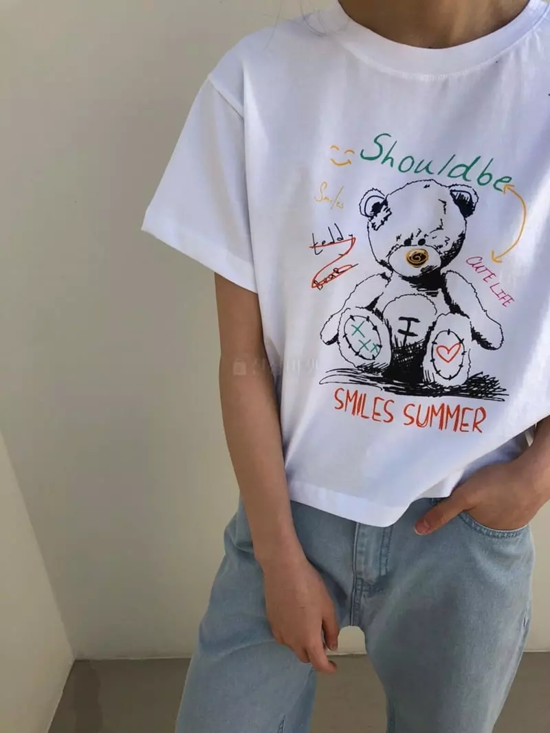 Matilda - Korean Women Fashion - #womensfashion - Smile Summer Tee
