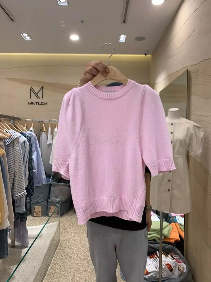 Matilda - Korean Women Fashion - #momslook - Sleeves Puff Knit - 4